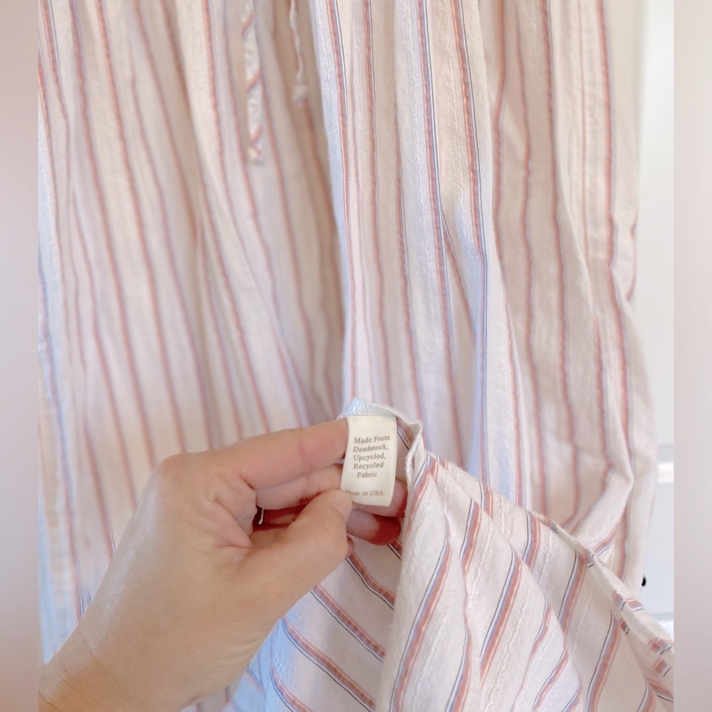 🚨 S O L D 🚨 Christy Dawn “washed thulian embroidered striped”, stripe dress xs - Picture 8 of 12